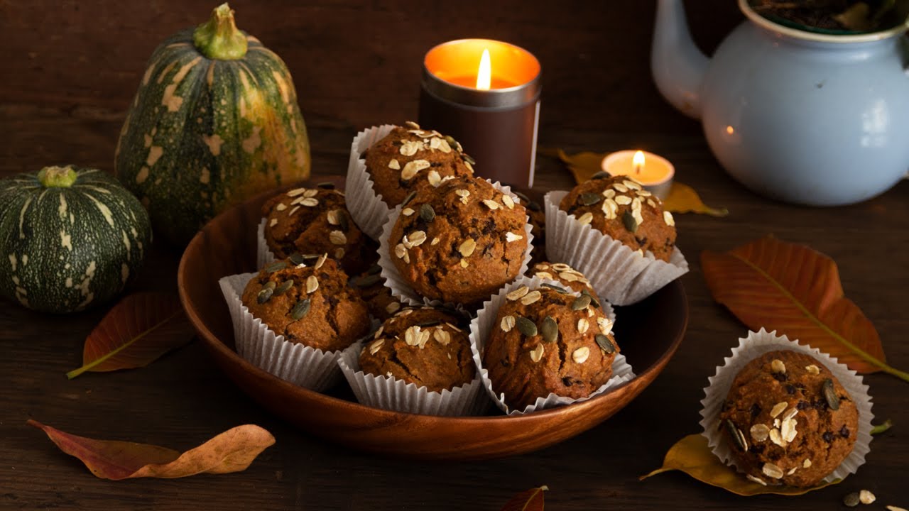 Cách làm bánh muffin yến mạch bí đỏ mềm mại, thơm ngon