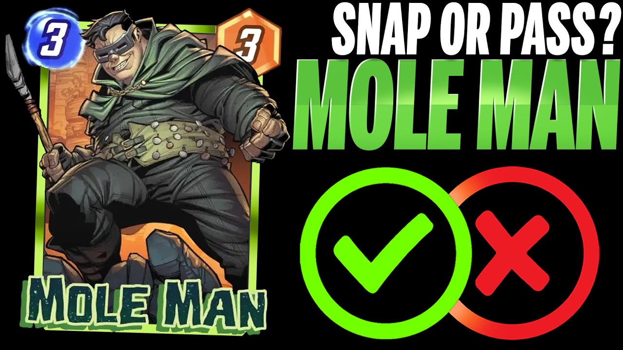 MOLE MAN 🐀 Details & Mechanics | Snap or Pass | Marvel Snap