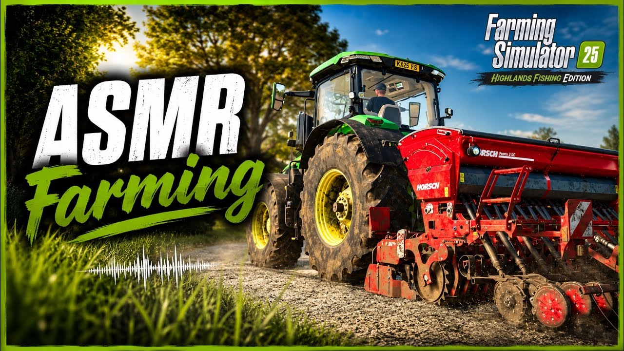 Seeding Grass, Cultivating Contract & Spreading Lime on Kinlaig | FS25 John Deere & JCB Gameplay