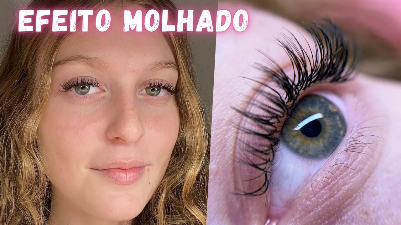 EFEITO MOLHADO | Como é feita a MANUTENÇÃO da extensão de cílios!