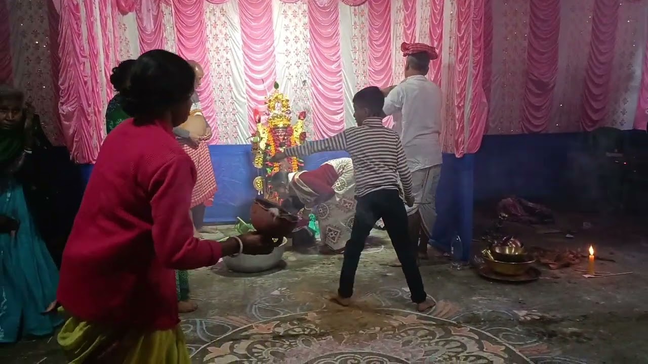 My mother is doing ritual dance 