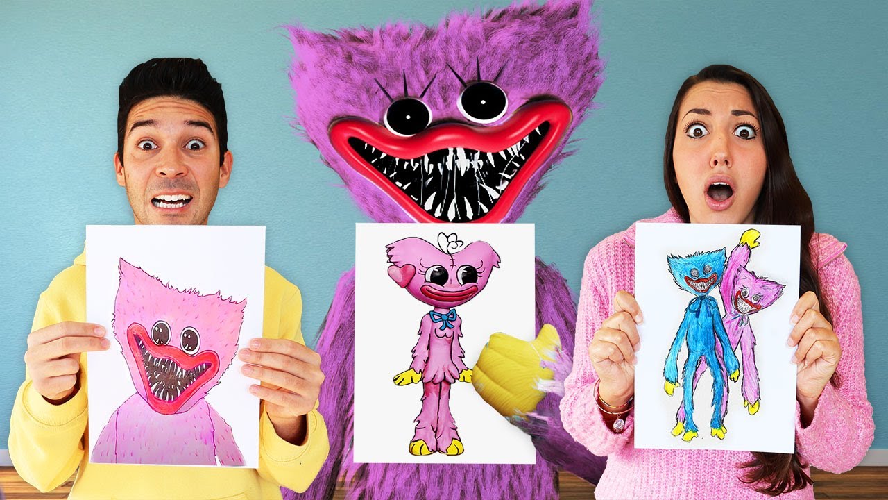 CHI DISEGNA KISSY MISSY DI POPPY PLAYTIME PIÙ BELLO VINCE E SCAPPA DA HUGGY WUGGY! *challenge*