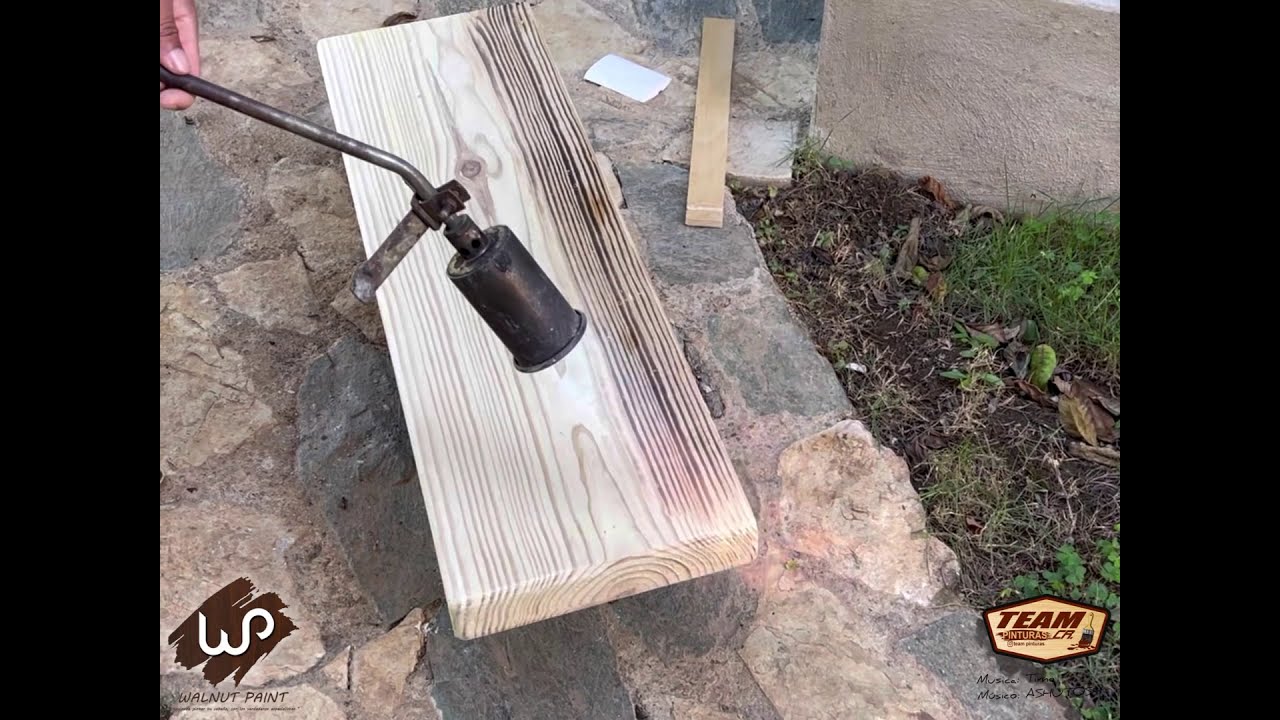 C&oacute;mo quemar las vetas de madera  Tutorial shou sugi ban