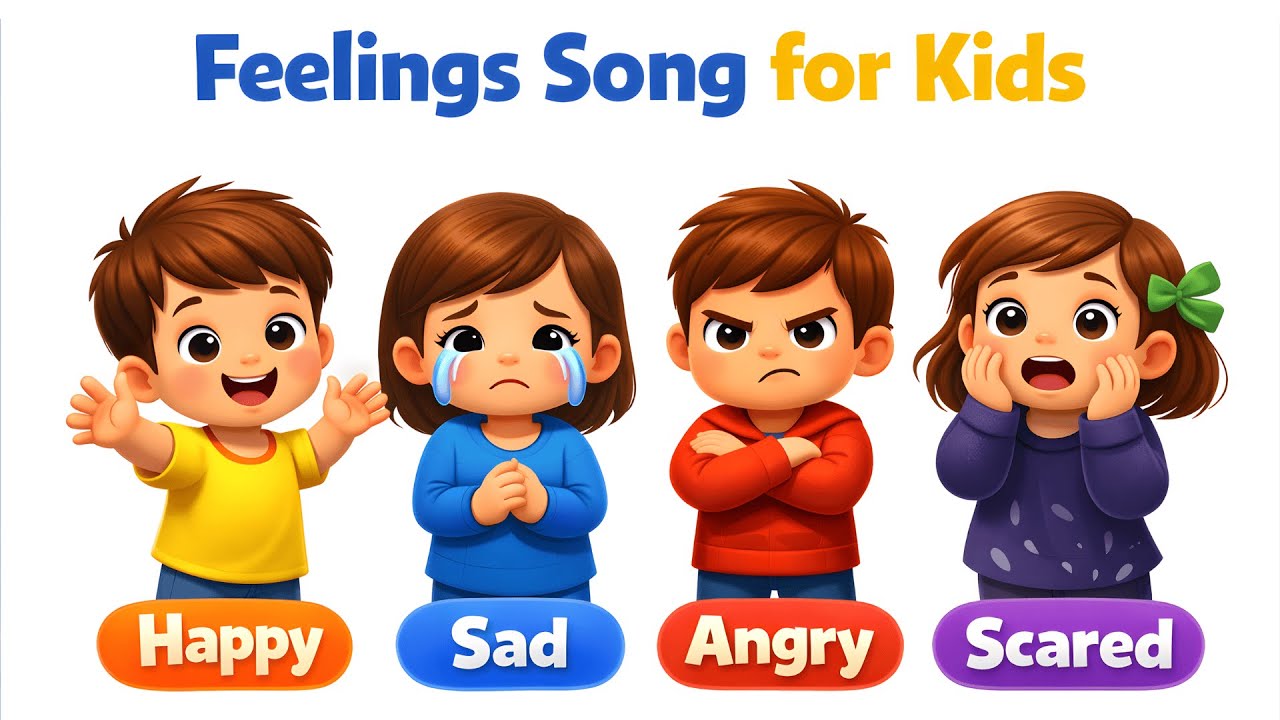 My Feelings Song 🎵 Fun Emotions Learning for Preschool Kids