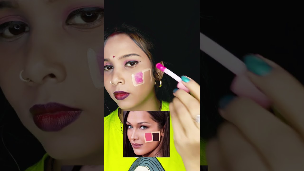try this blush hack ✅💯#shorts #contour #blushhack #makeuphacks #makeuptutorial #trending