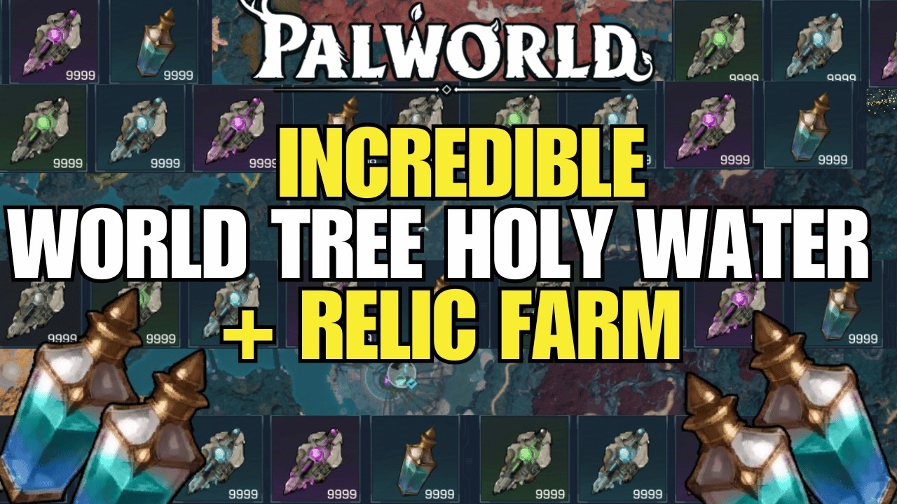 AMAZING World Tree HOLY WATER and Incredible RELIC FARM +++% PICK UP and Auto Collect