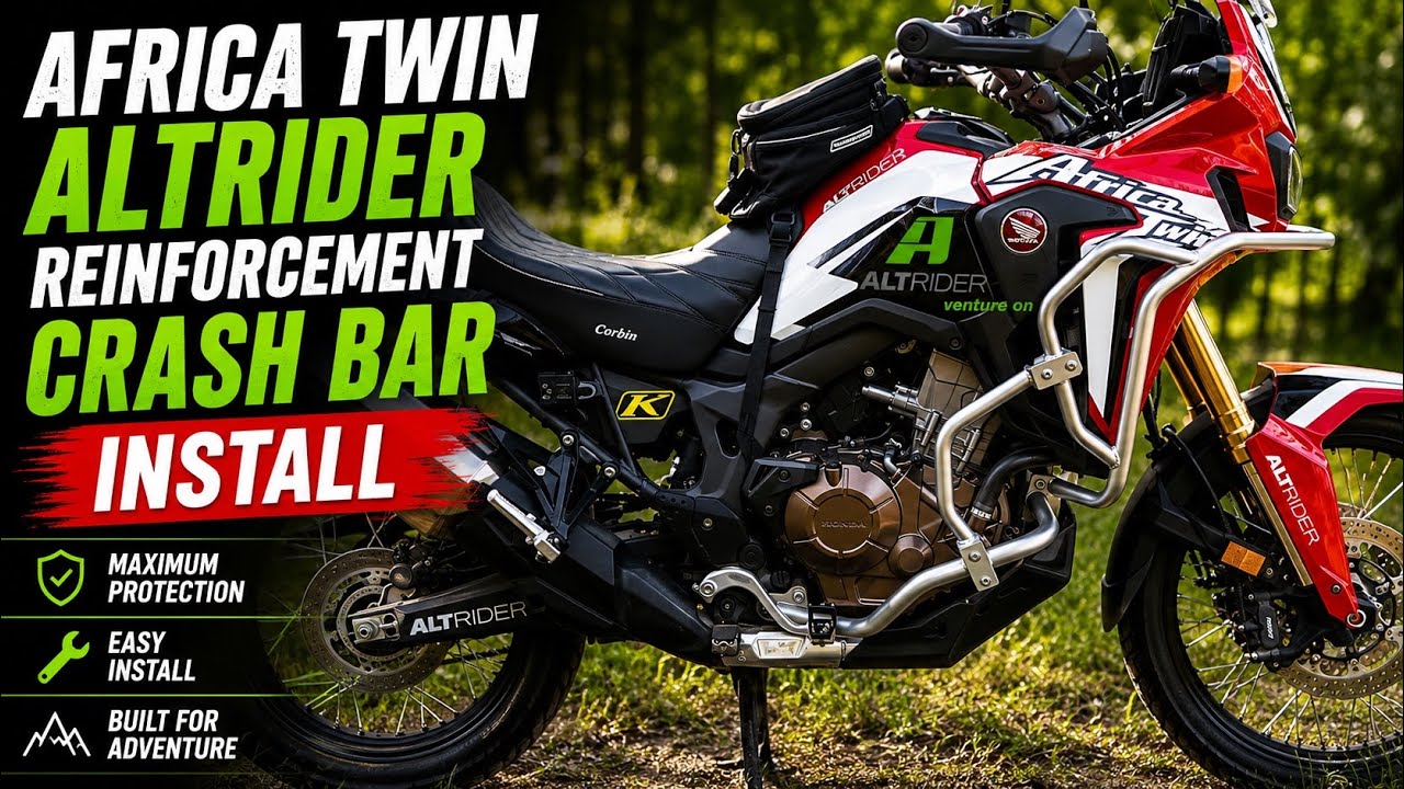 Honda Africa Twin AltRider Reinforcement Crash Bar install CRF1000L