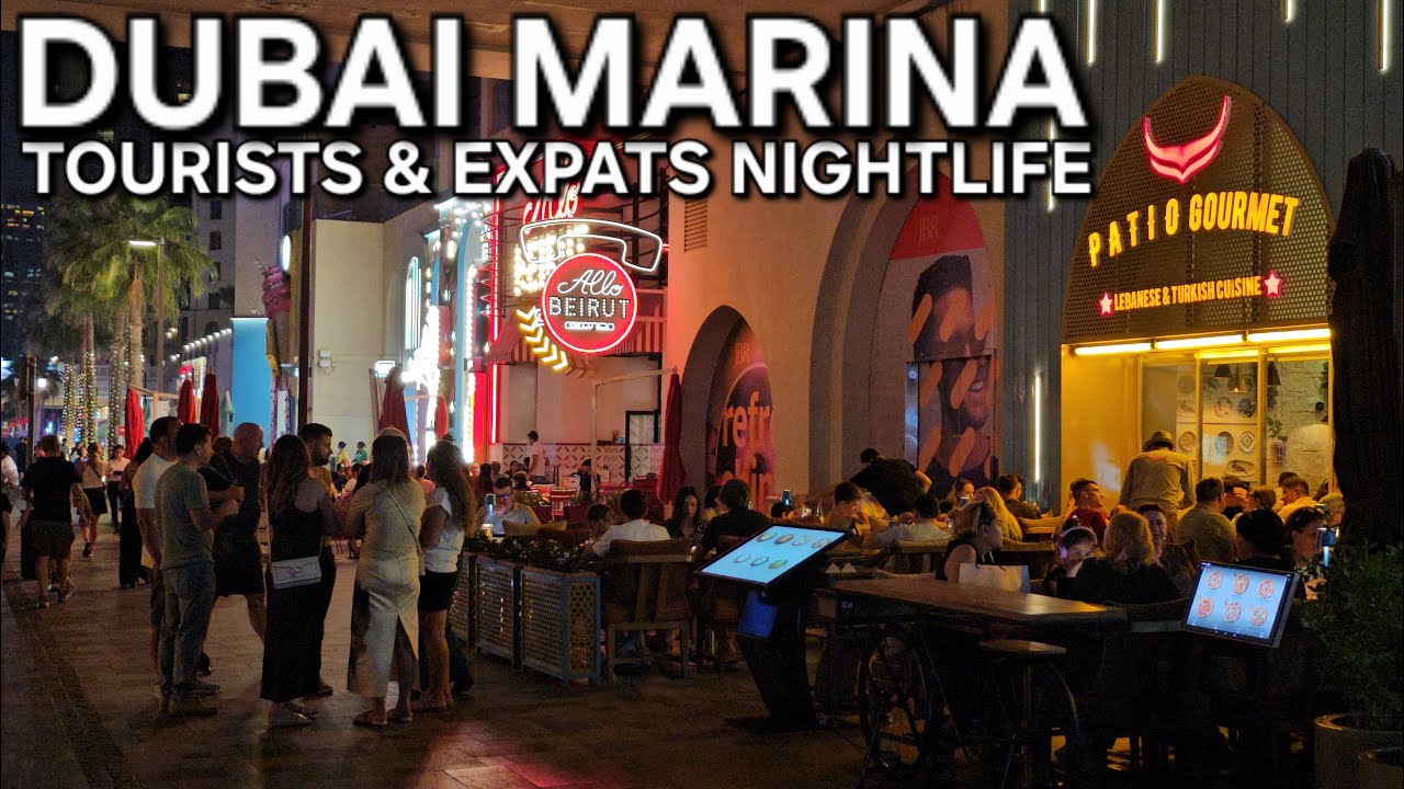 ONE NIGHT IN DUBAI HARBOUR & DUBAI MARINA | Dubai Famous Tourists Place | 4.23.25: 4K-UHD