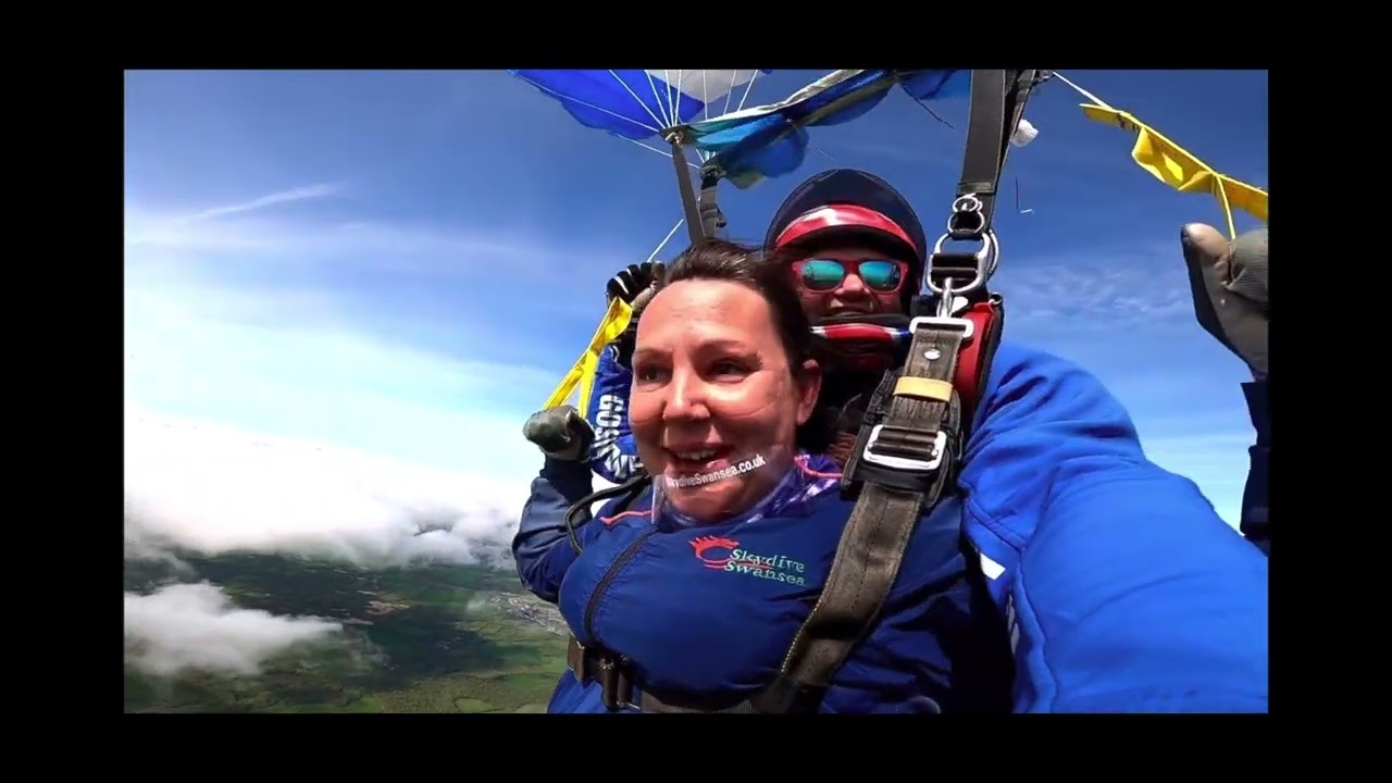 Tina’s First Skydive @Goskydive Swansea