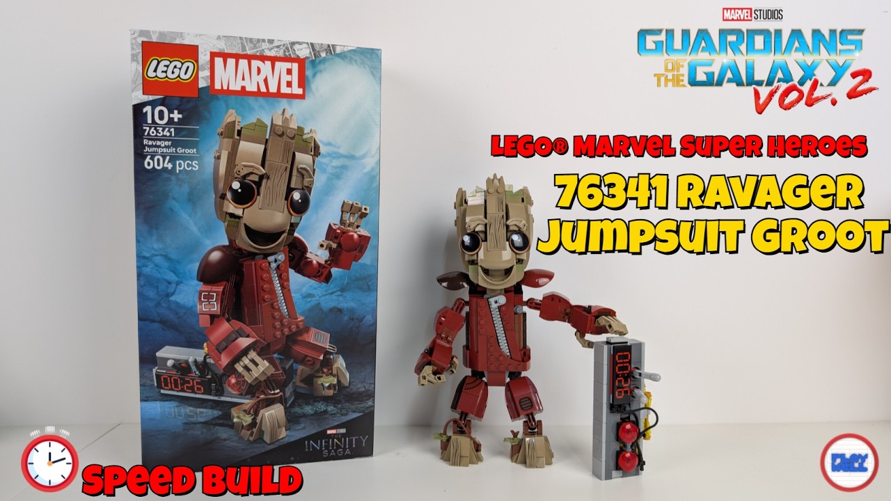 Building the LEGO® Marvel Super Heroes 76341 Ravager Jumpsuit Groot (Guardians of the Galaxy Vol.2)