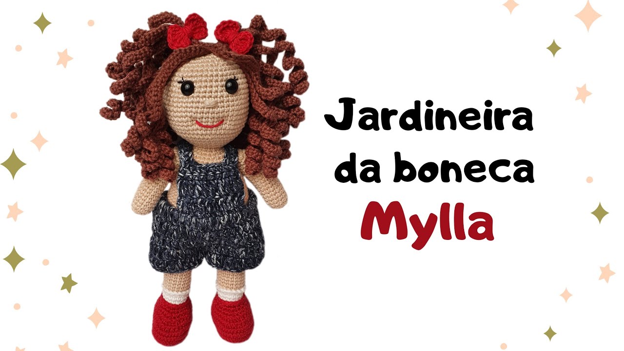 JARDINEIRA DA BONECA AMIGURUMI MYLLA