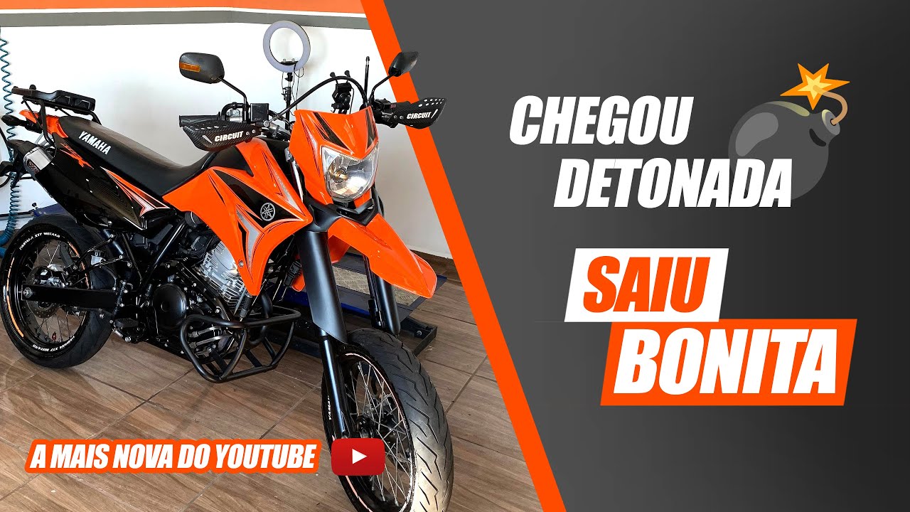 REFORMA COMPLETA LANDER 250 X MOTARD LARANJA