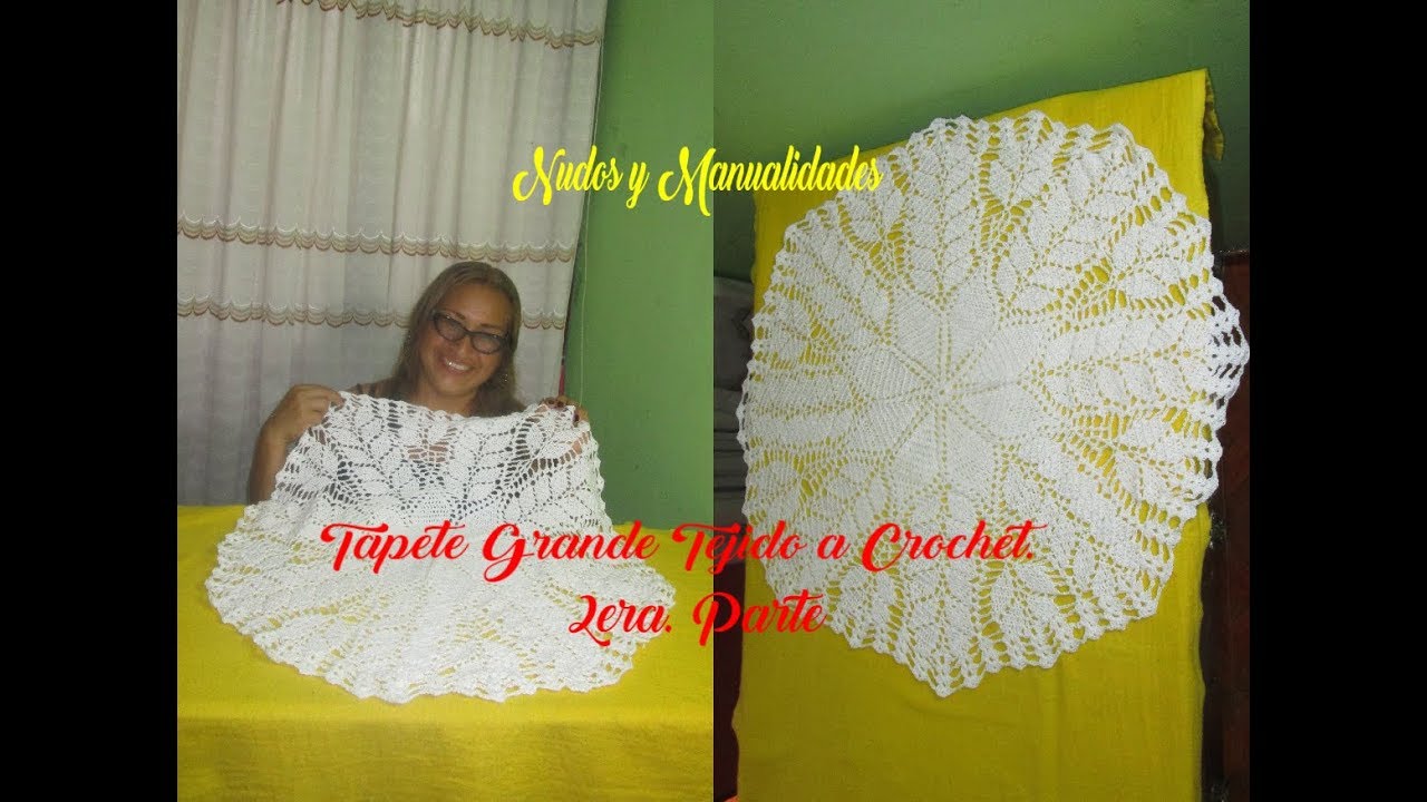 TAPETE TEJIDO A CROCHET - 2DA. PARTE