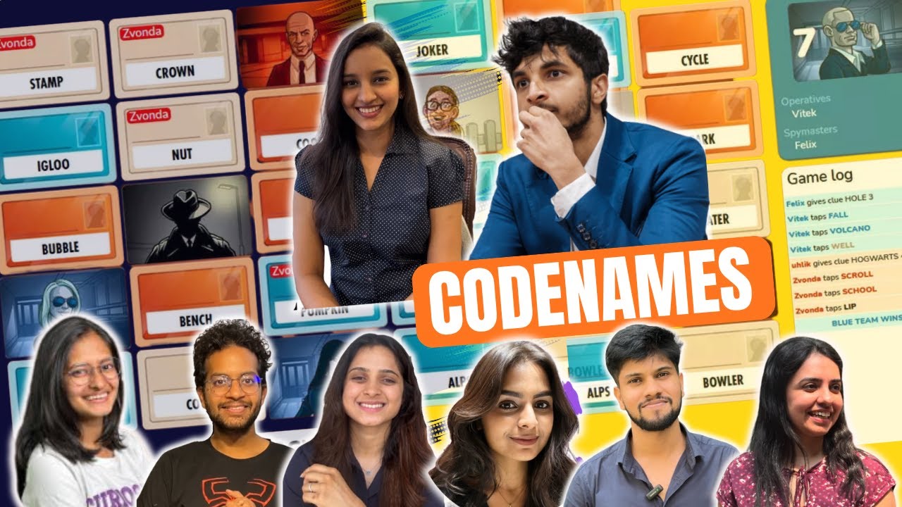 Playing Codenames with @areypatahai  and Friends!