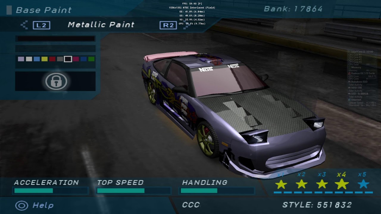 Need for Speed Underground 1 _ ps2 pro