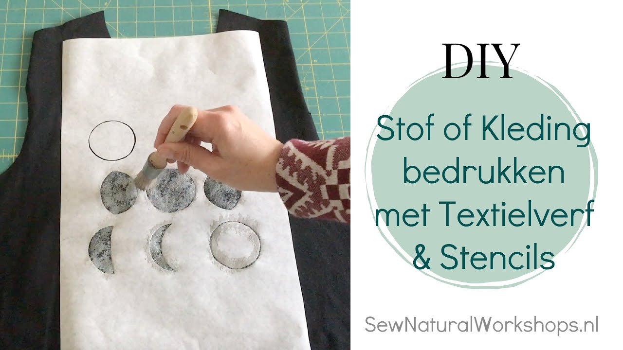 Stof bedrukken met TextielVerf & Stencils