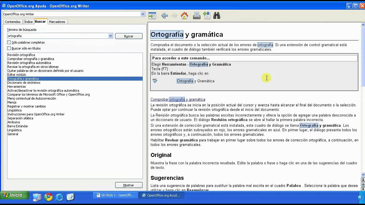 003 Obtener Ayuda en OpenOffice