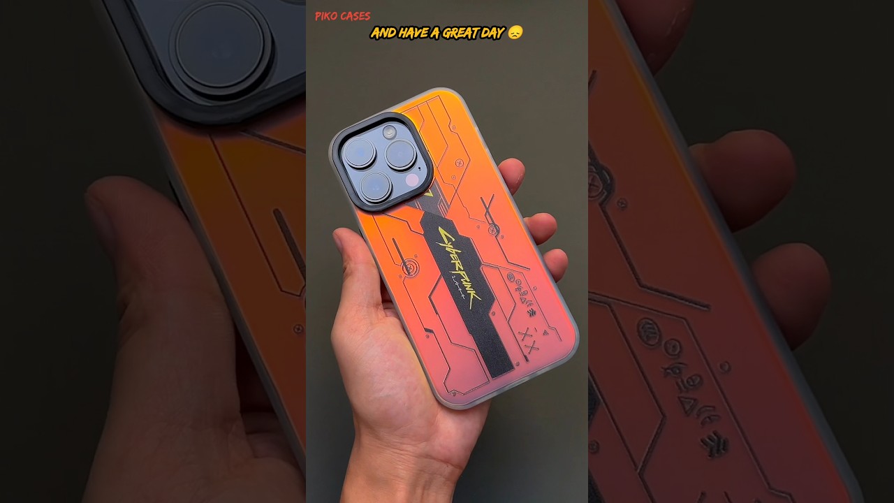 New cyberpunk 2077 colour changing case for iphone 15 pro max #short
