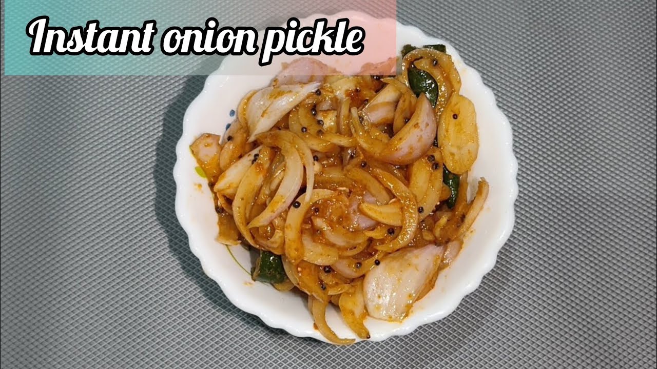 Instant onion pickle | Easy and quick recipe.