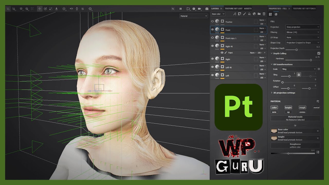 Substance Painter - Warp Projection Demo