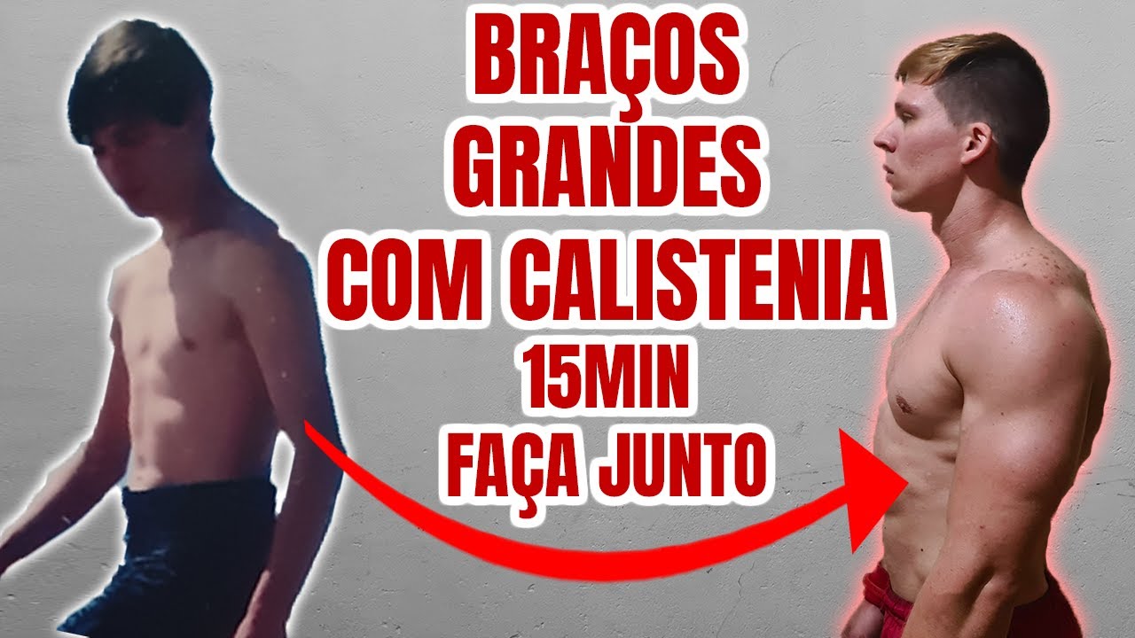 Braços Grandes em Casa com Calistenia | 15 min | Faça Junto