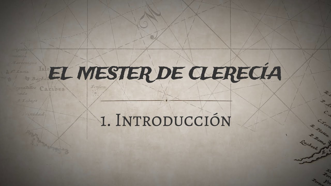 Mester de clerecía  1  Introducción