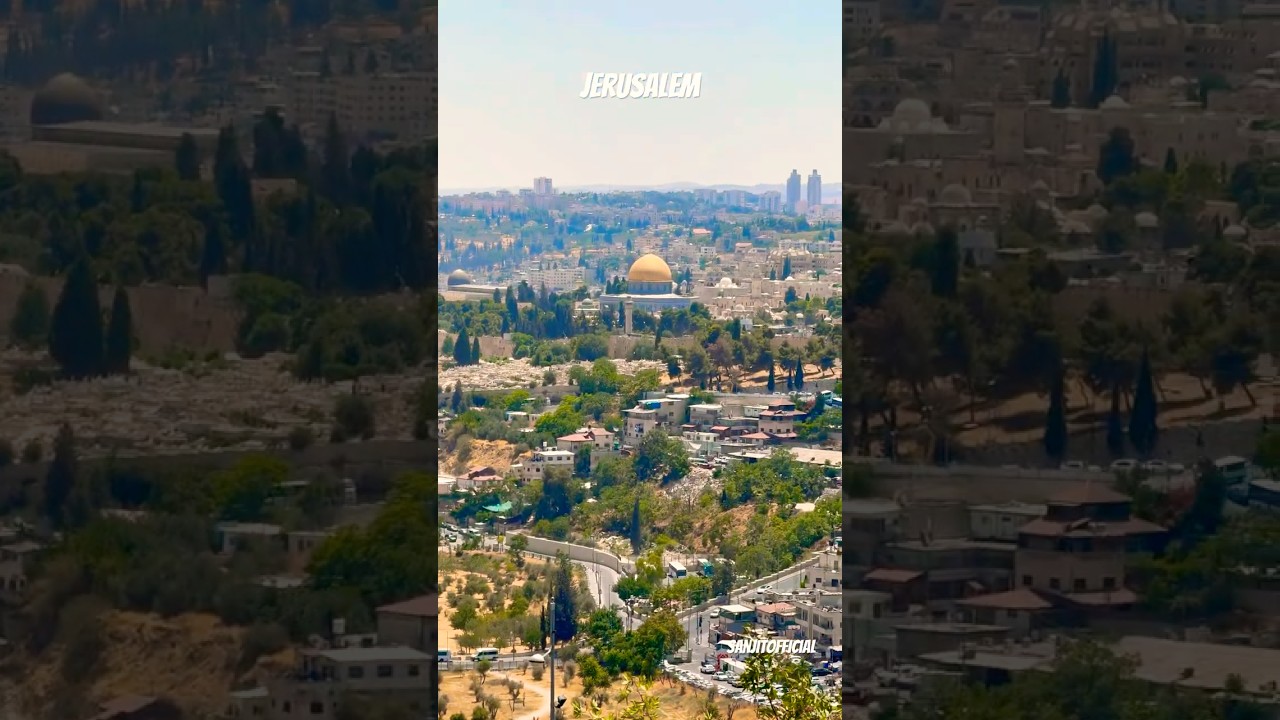 Scenic view from the City View restaurant Jerusalem❤️🇮🇱 Love the food #Jerusalem #Israel #holyland