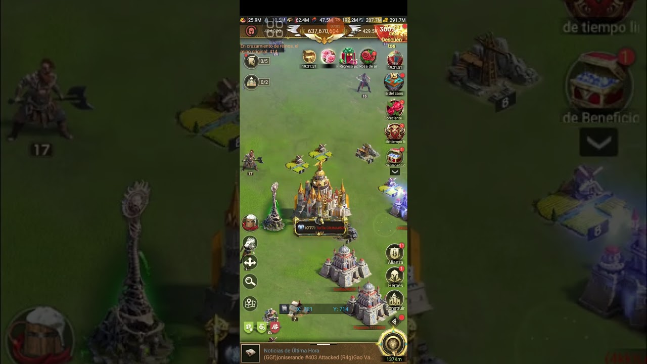 Rise of Castles ke 414 vs 8 estados parte 2