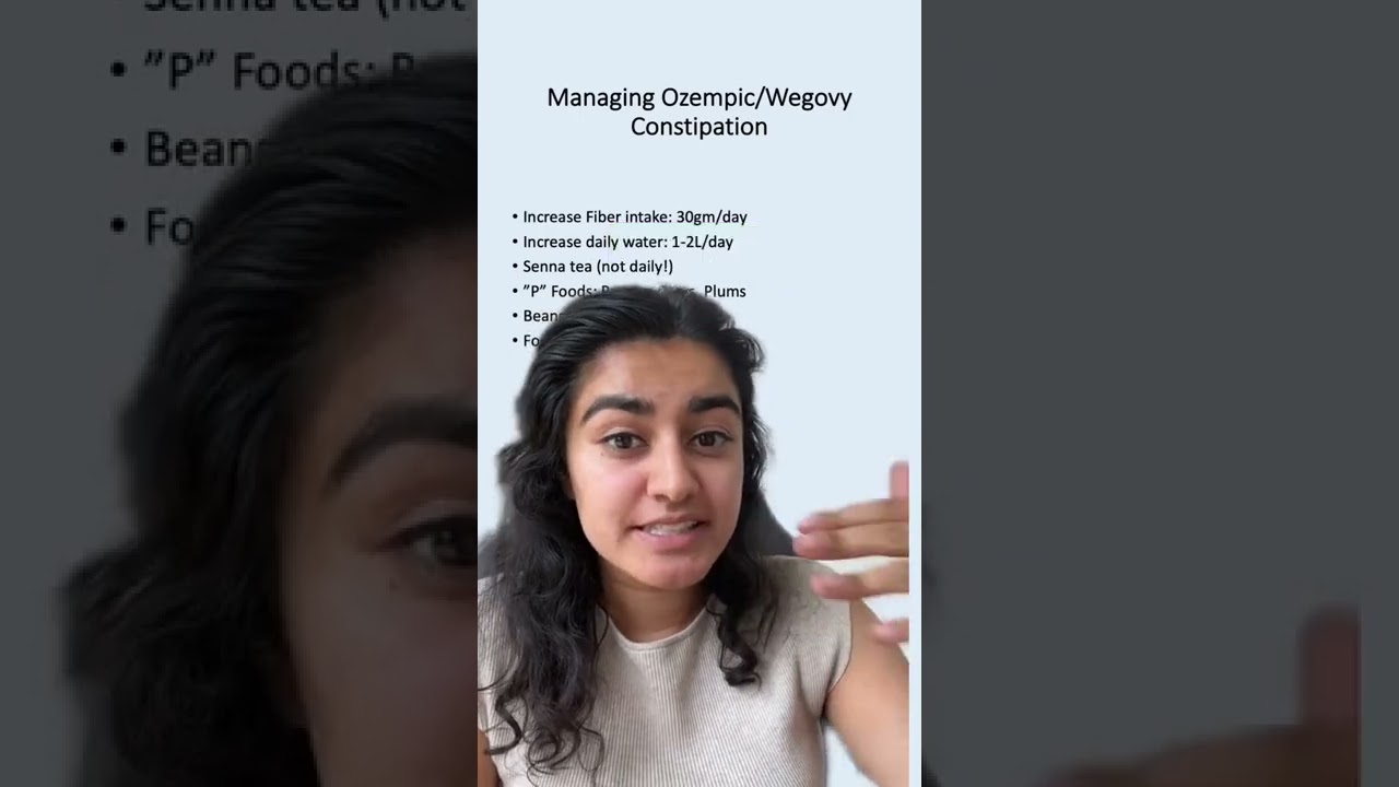 6 tips for constipation caused by Ozempic/Wegovy #diettips #joinmochi #shorts