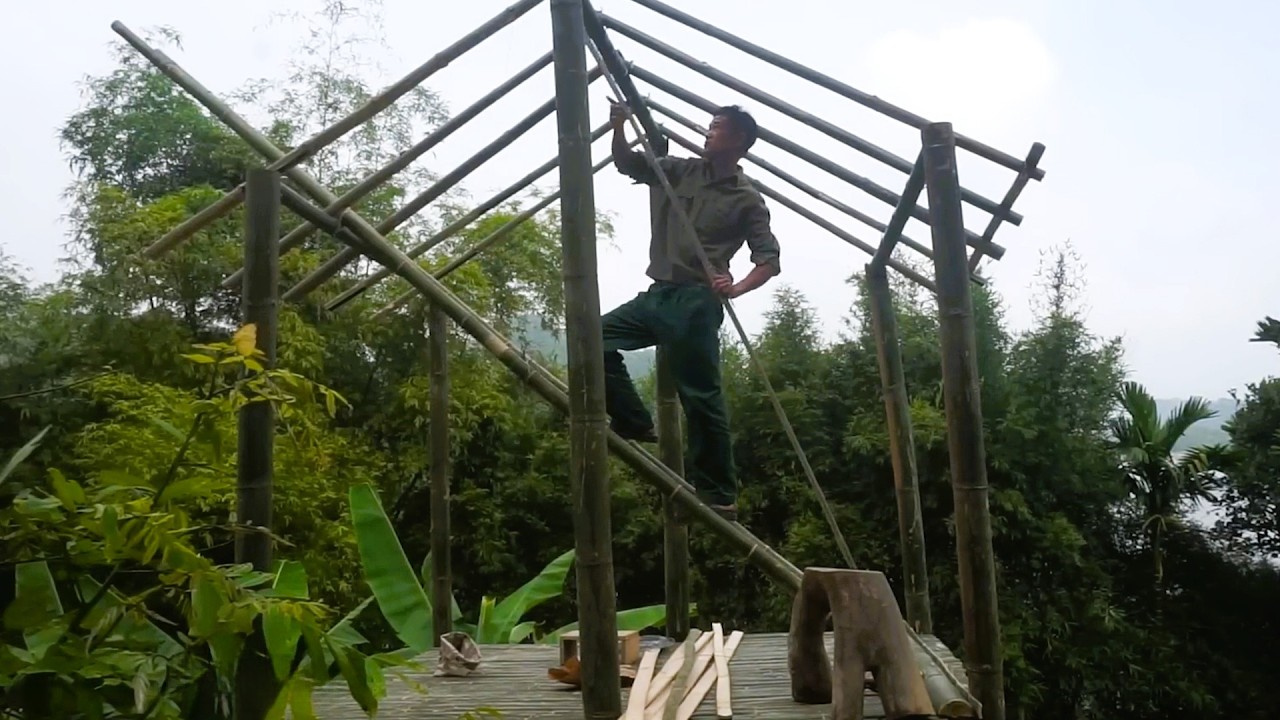 Finishing a Cozy Rest Hut by the Forest Camp and Harvesting Fresh Beans for the Village Market
