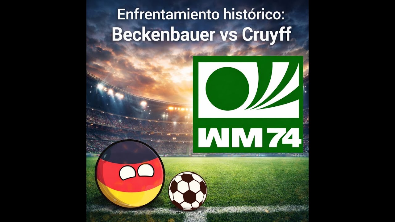 Resumen Mundial Alemania 1974: Cruyff Vs Beckenbauer (inspiración: @countryballsfootballsticks6263