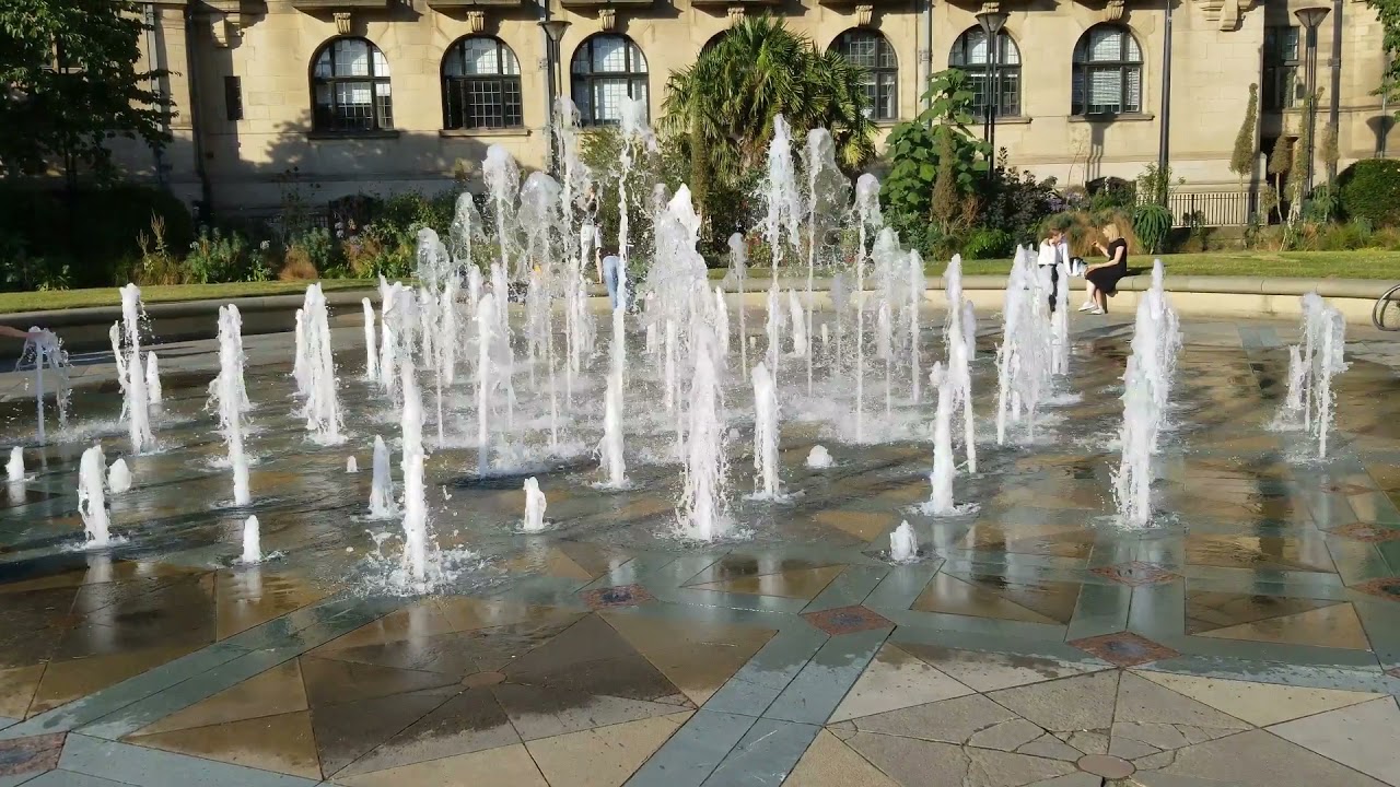 Central Fountain Goodwin Fountain in Peace Garden Sheffield, S1 2HH