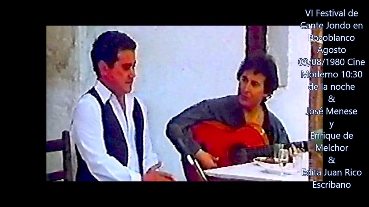 José Menese con Enrique de Melchor - Garrotín inédito - Pozoblanco 1980