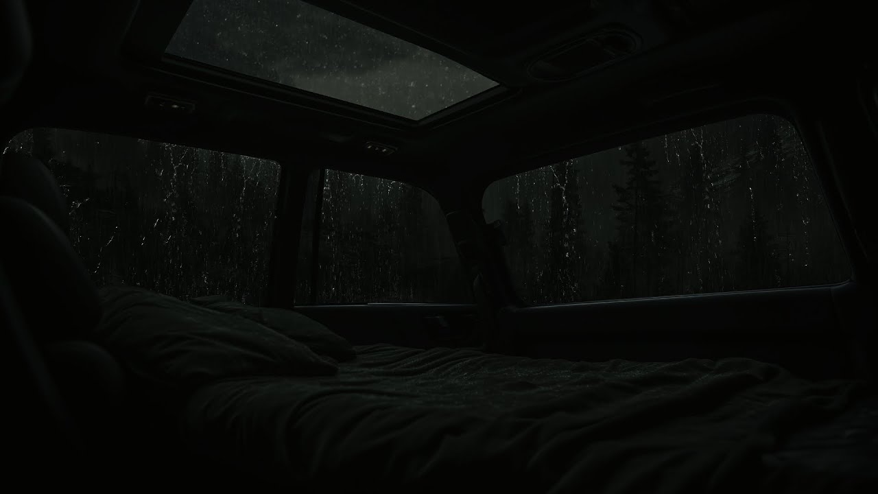 Enchanting Serenity: Embracing the Rainy Night in the Dark Forest