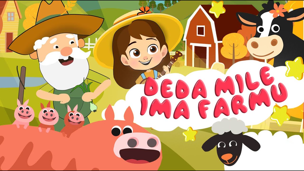 Deda Mile ima farmu - Ed Mi - Decije pesme / Pesme za decu / djecija muzika / djecije pjesme