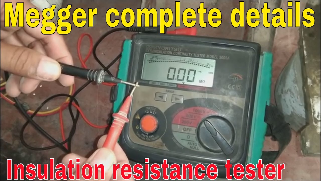 Megger complete introduction and testing procedure. Insulation resistance tester Hindi Urdu. Magger