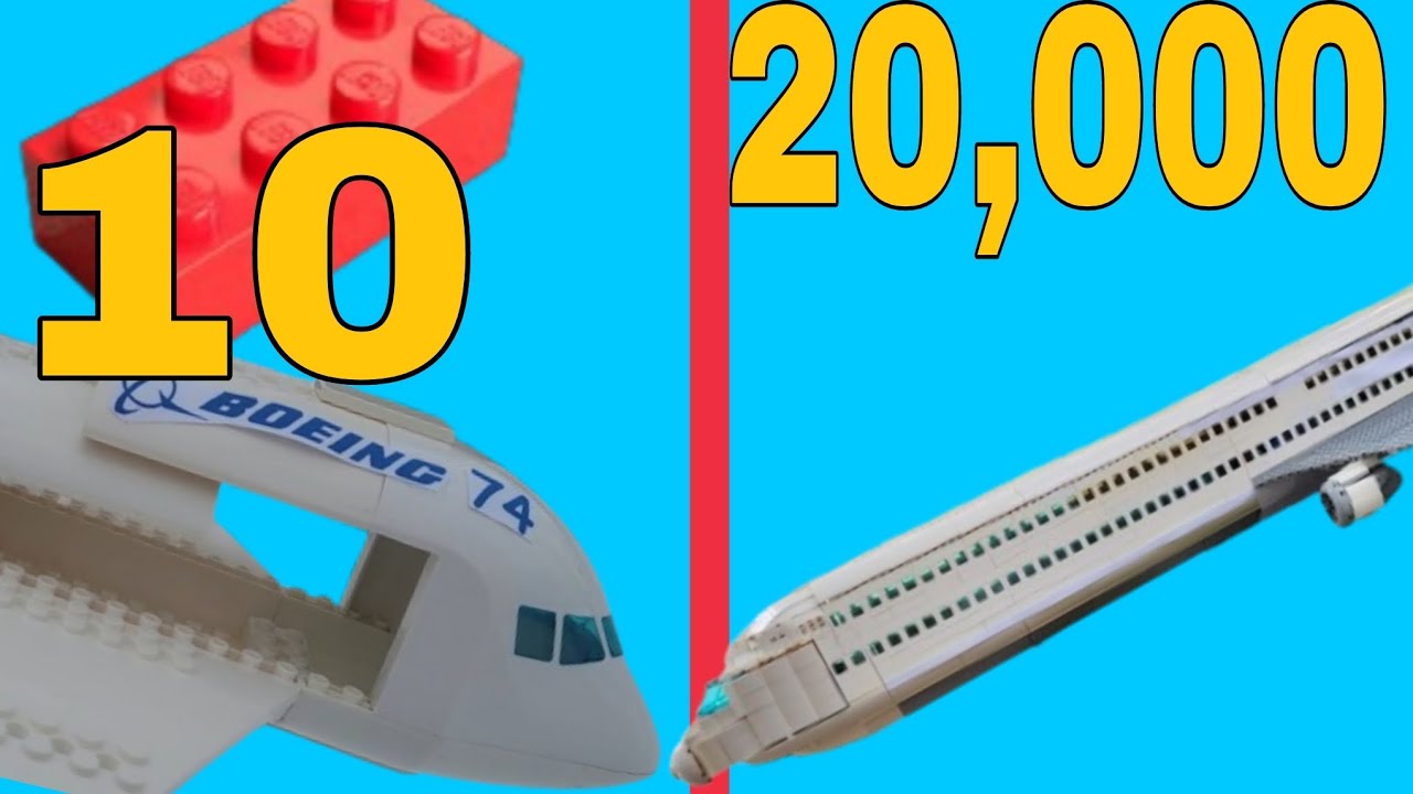 LEGO Авиакатастрофа из 10 против 20 000 деталей