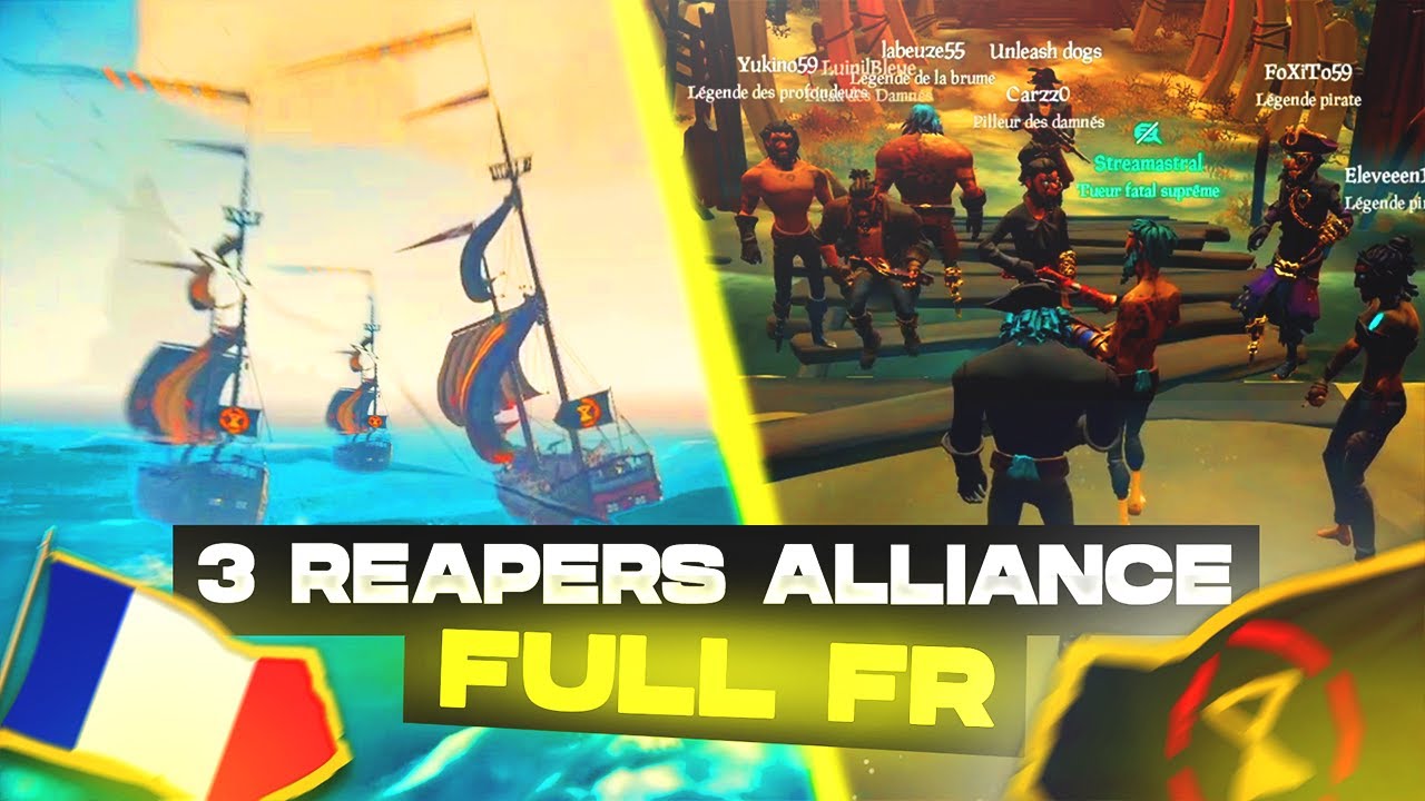 CHASSE AUX REAPER CONTRE 3 BRIG FR ! (PVP) - Sea of Thieves