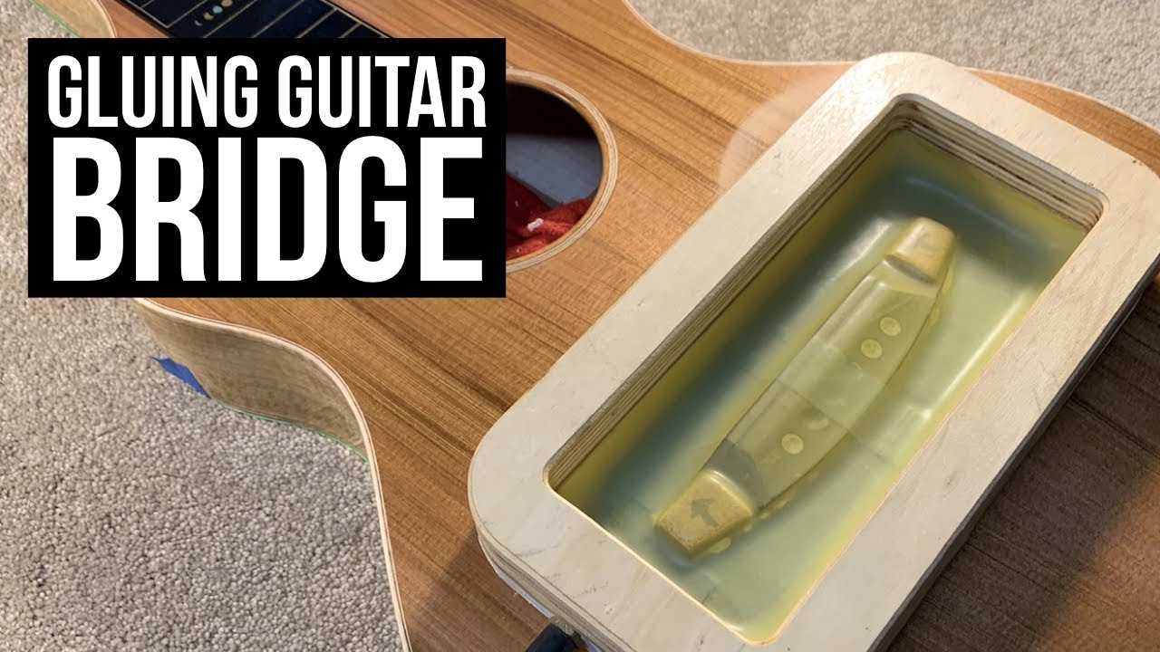 Gluing Guitar Bridge with Vacuum - Making Trevor's Weissenborn 23