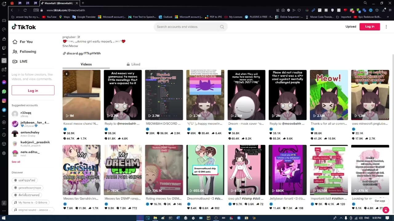 watching meowbah until i cringe