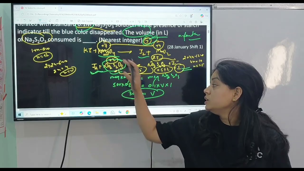 Redox Reactions & p block Elements: JEE 2026 January session  complete Discussion 