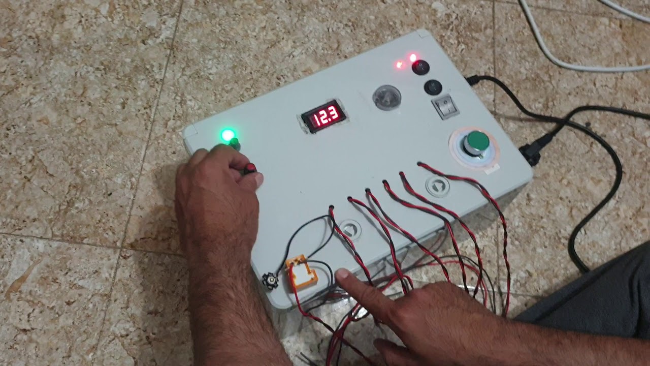 عمل جهاز لفحص النوزلات