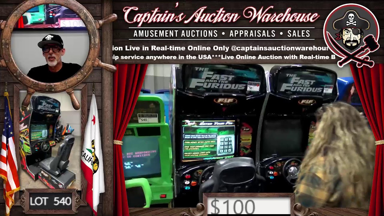ARCADE GAME & PINBALL AUCTION EVENT 11/2/24