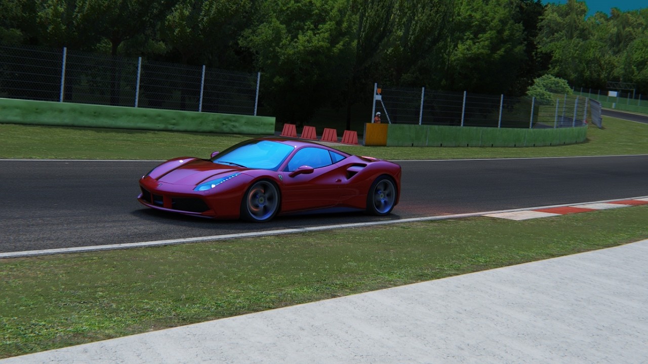 Fazendo 6 voltas em Imola com apenas 5 litros no tanque na Ferrari 488 GTB! Asseto Corsa
