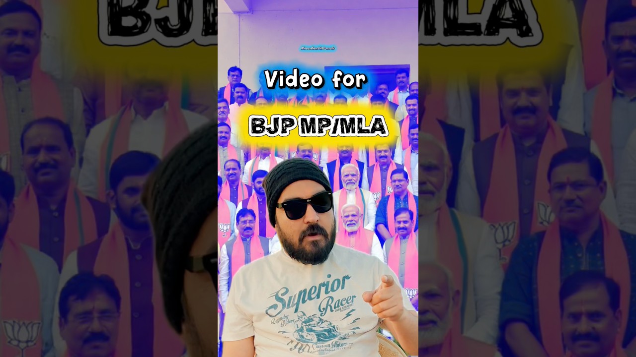 Video for BJP MP/MLA | Awareness | #youtubeshorts #short #shortvideo #funny #comedy #modi #politics