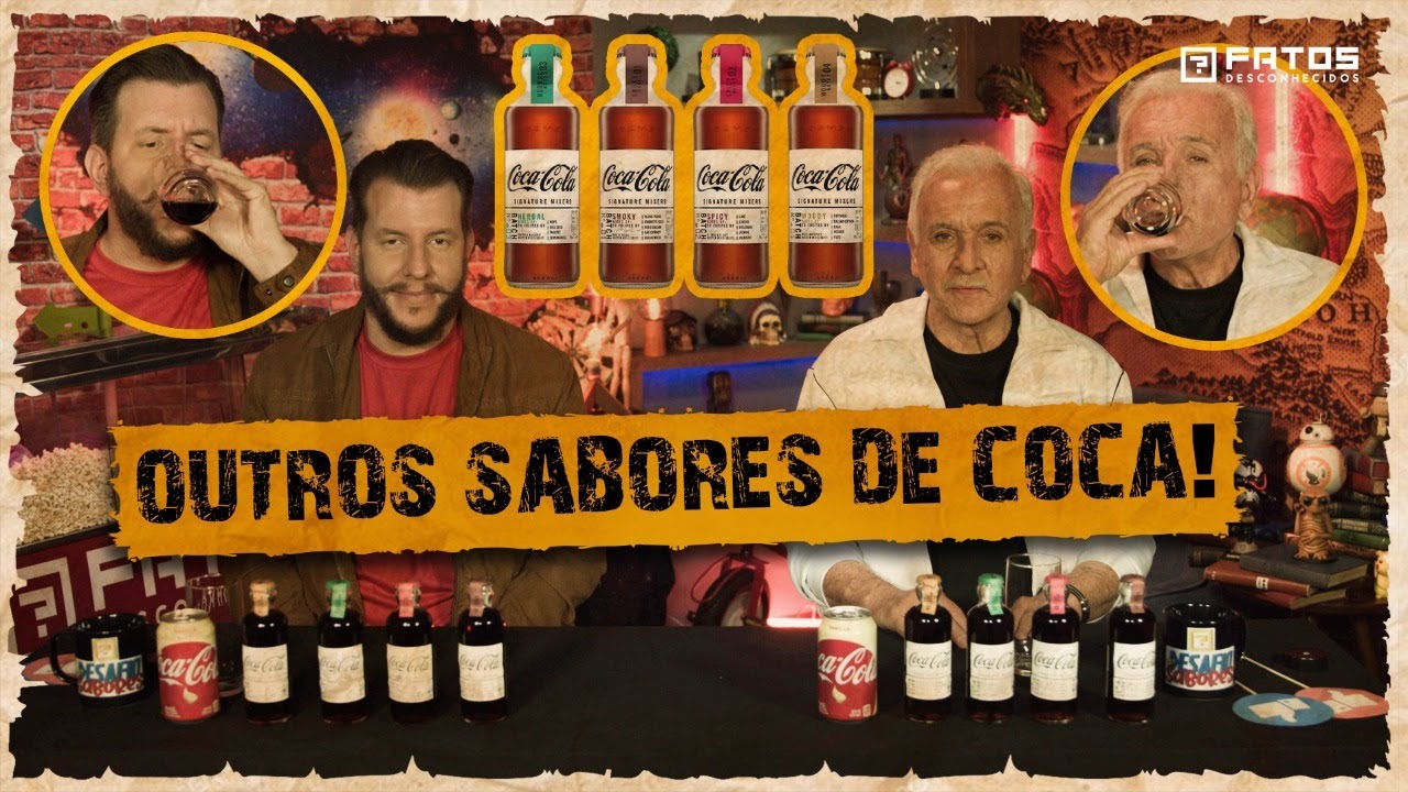 Experimentando diferentes tipos de Coca-Cola - Desafio dos Sabores