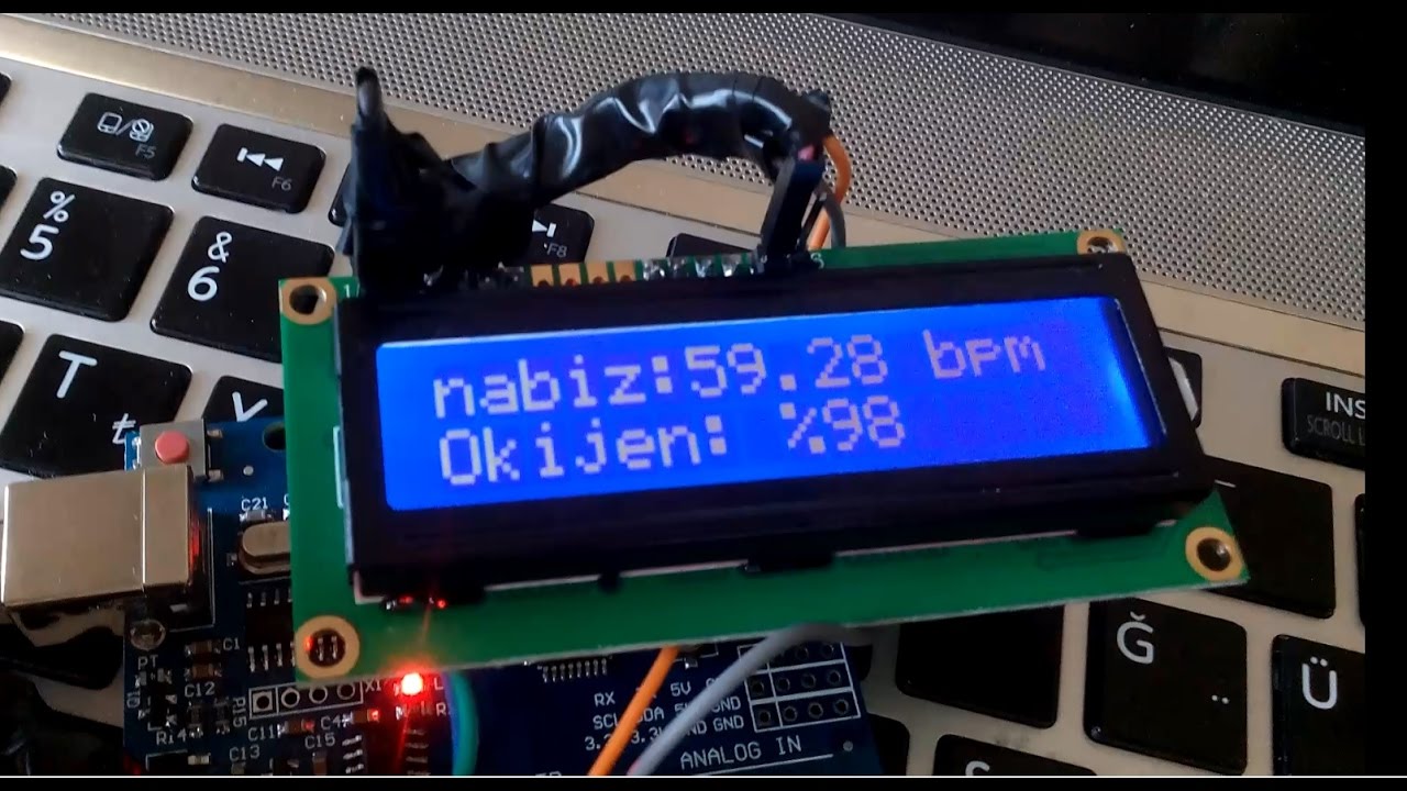 arduino-nabız ölçer-oksimetre-pulsemeter-max30100