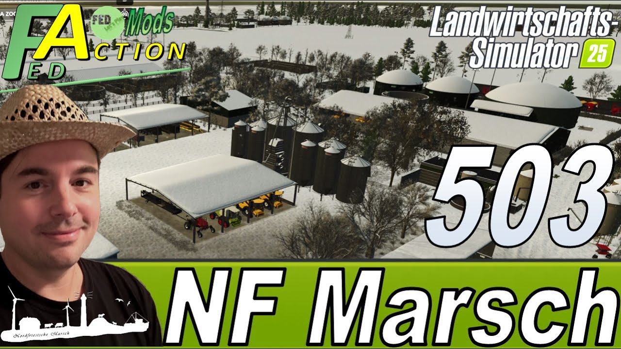 LS25 🚜 503 NF Marsch 4fach Schöne Schneelandschaft #landwirtschaftssimulator25 #letsplay