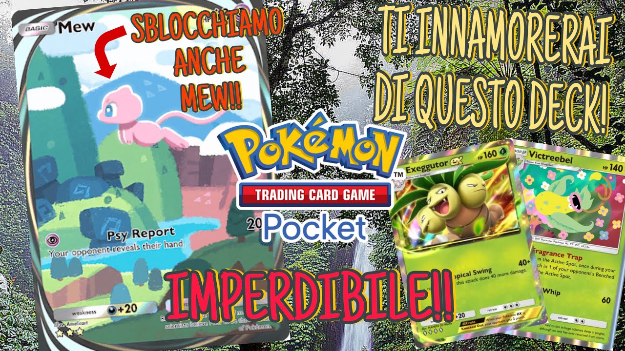 Sblocco MEW e ti mostro il DECK PIÙ BELLO che vedrai oggi! Exeggutor EX + Victreebell! Pokemon TCGP