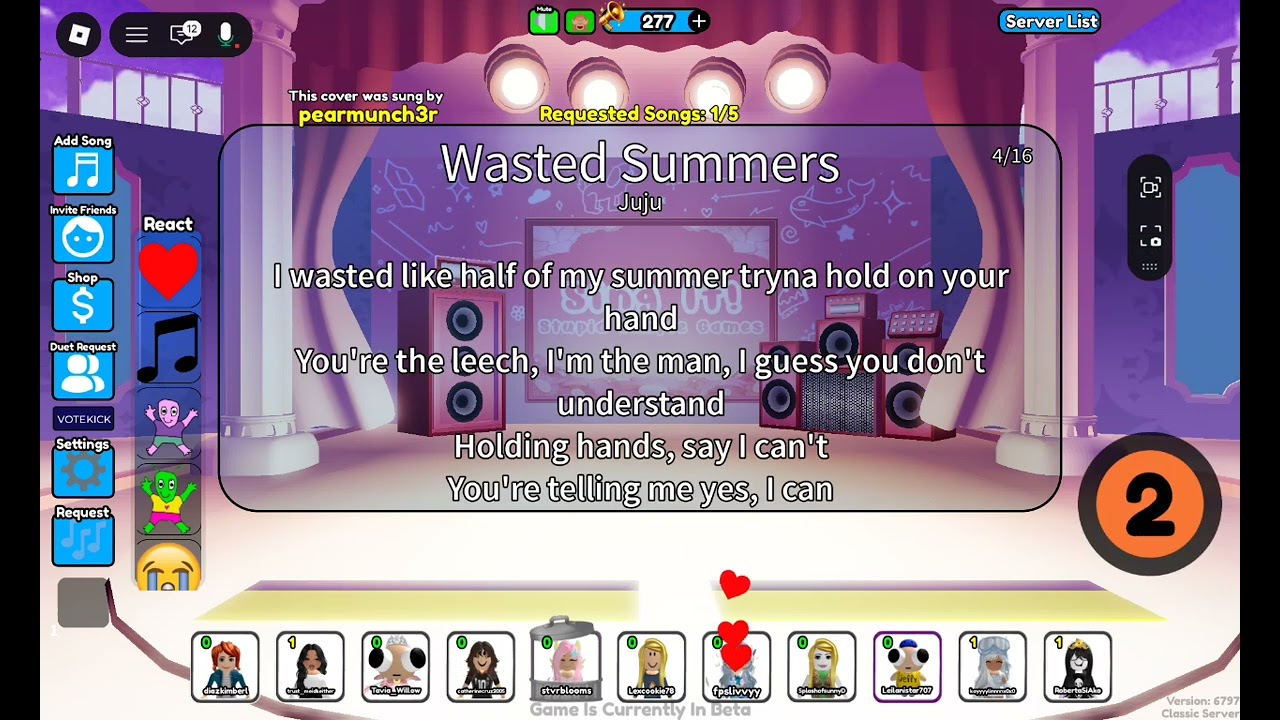Sing it in roblox!! i got like hella money